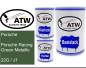 Preview: Porsche, Porsche Racing Green Metallic, 22G / J1: 500ml Lackdose + 500ml Klarlack + 250ml Härter - Set, von ATW Autoteile West.